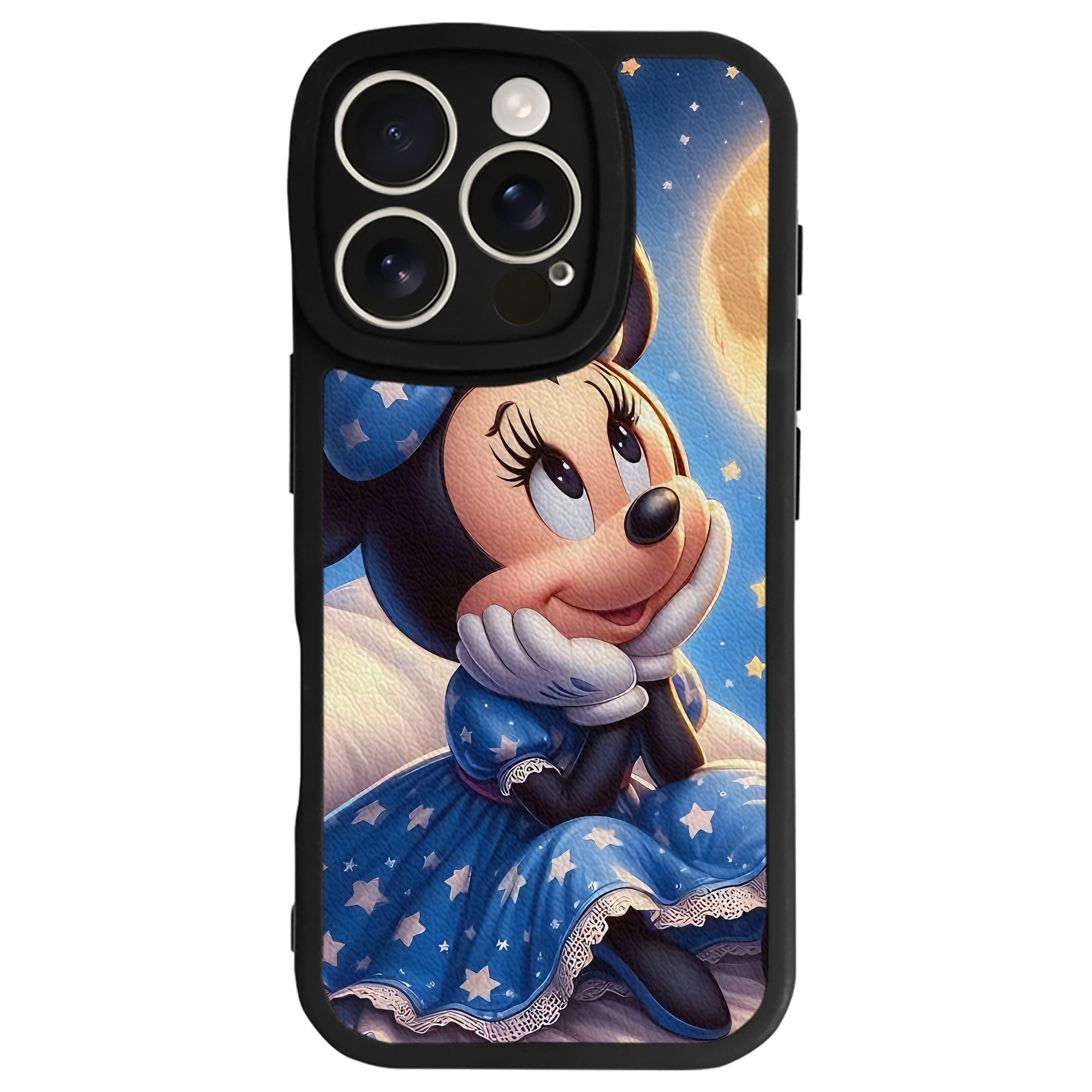 （画像用） ミッキーマウス Mickey Mouse 【iPhone 16シリーズ対応】シリコンスマホケース（レザー調） 材質：シリコン